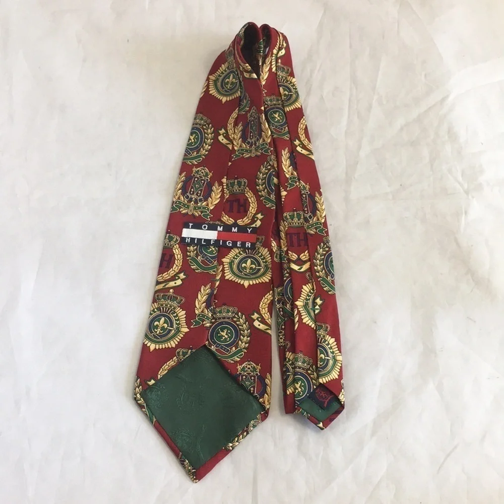 Tommy HILFIGER RED VINTAGE LONG MEN’S‎ TIE